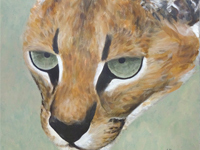 Caracal painting