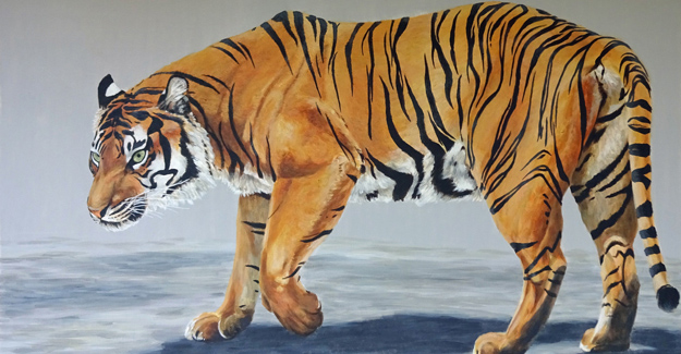 Sumatran Tiger painting